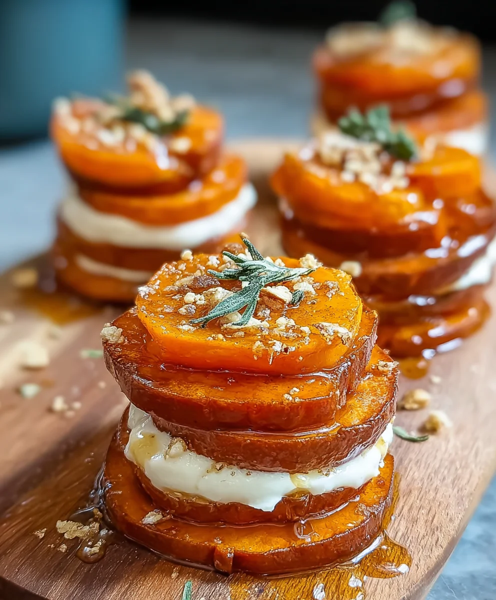 Savory Sweet Potato Stacks Recipe- Easy & Delicious Side Dish