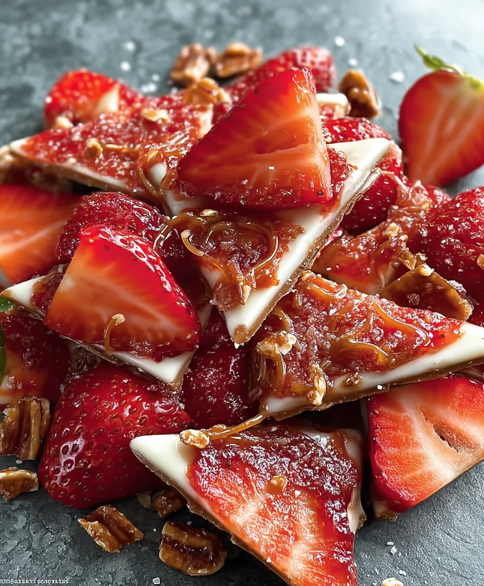 Sweet Strawberry Toffee Treat-Easy Recipe