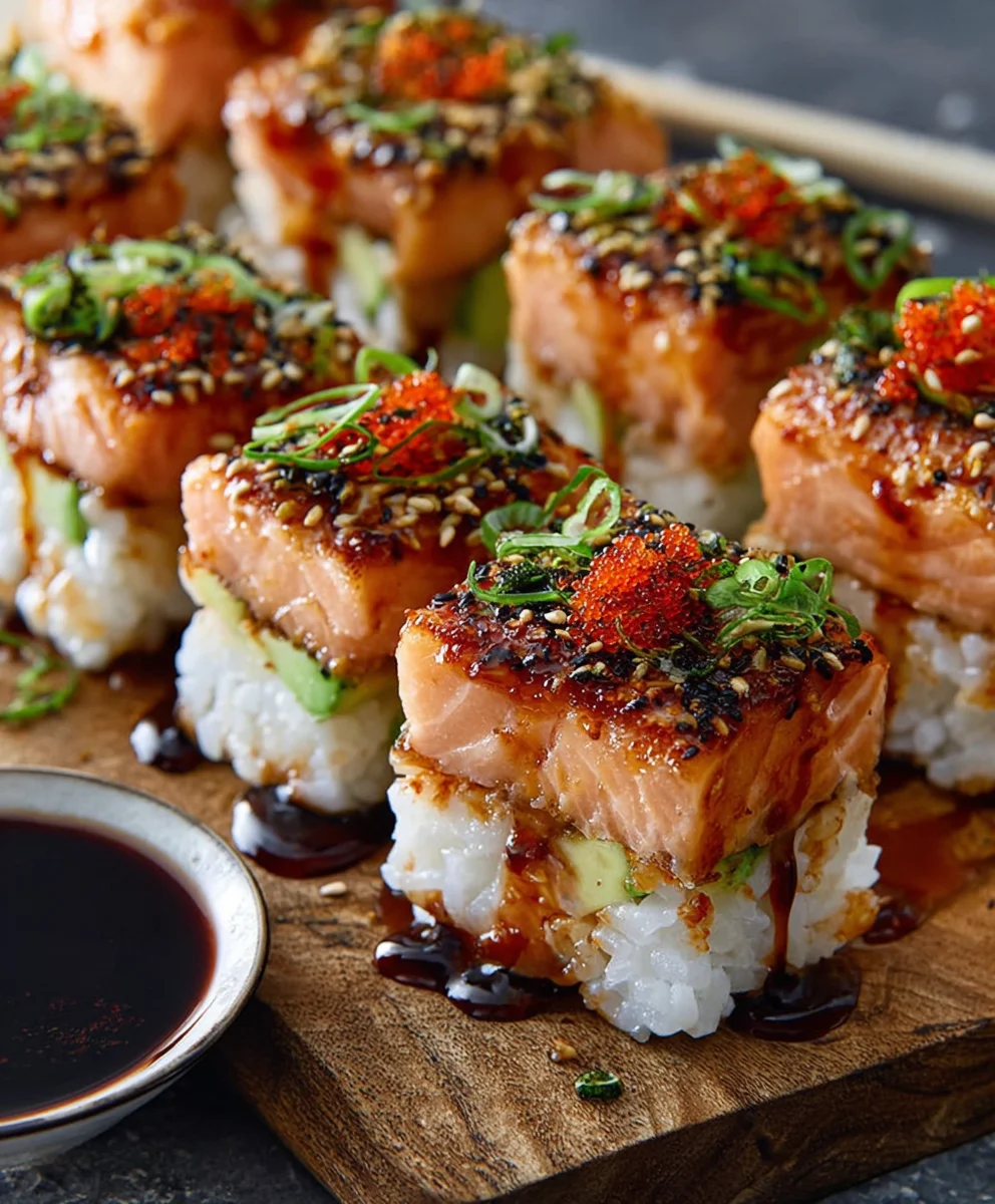 Spicy Salmon Sushi Bake-Easy Delicious Recipe