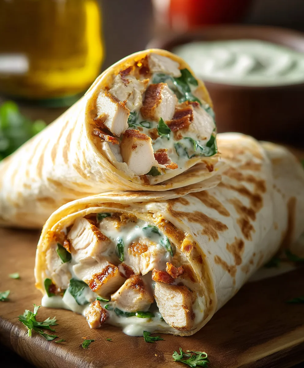 Easy Chicken Ranch Wraps - Quick & Delicious Lunch