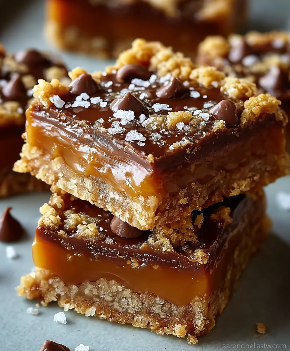 Chewy Caramel-Oat Bars- Delicious Caramelitas Recipe