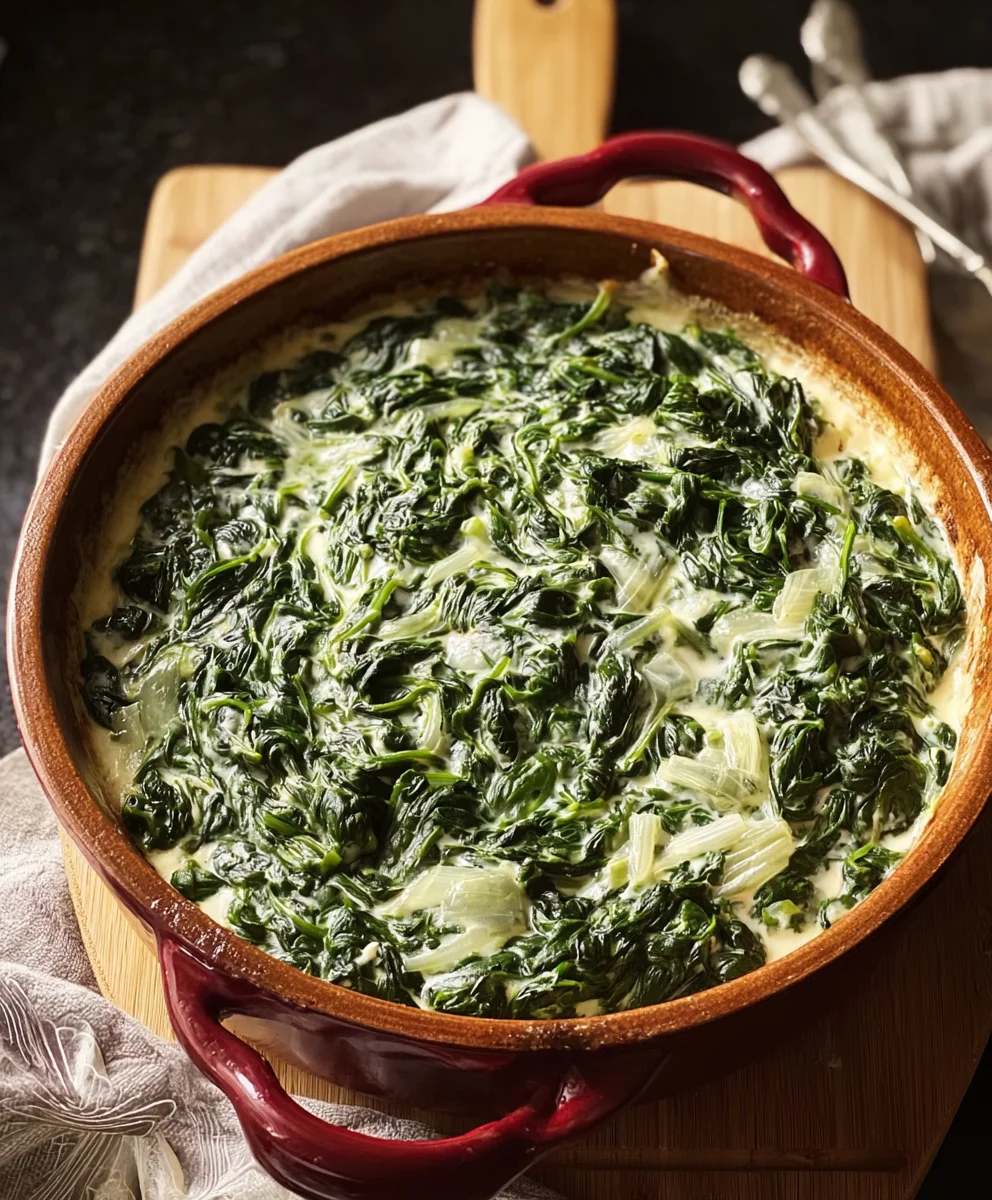 Easy Creamed Spinach Recipe- Simple & Delicious