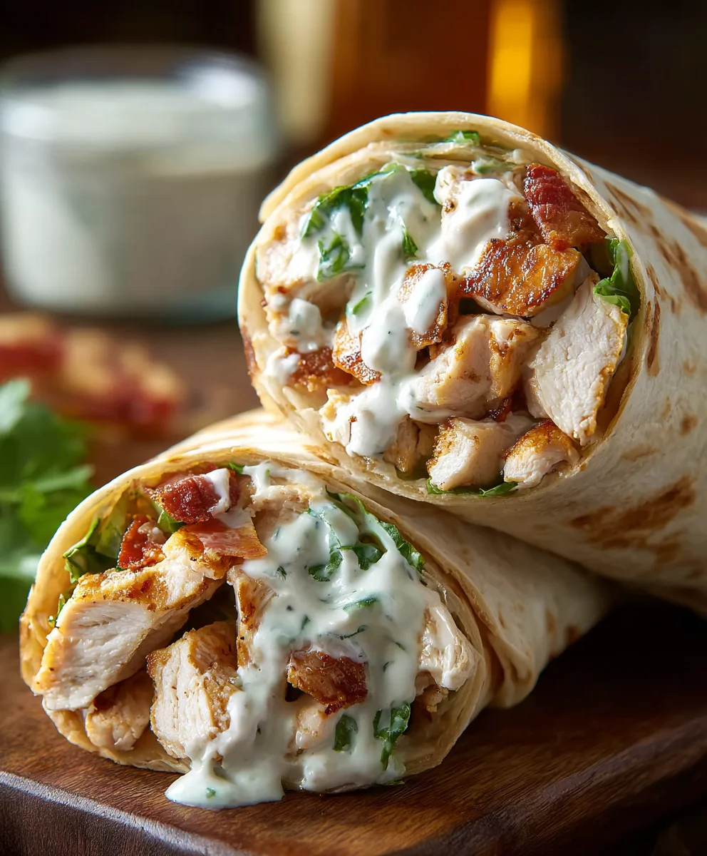 Easy Chicken Ranch Wraps - Quick & Delicious Lunch