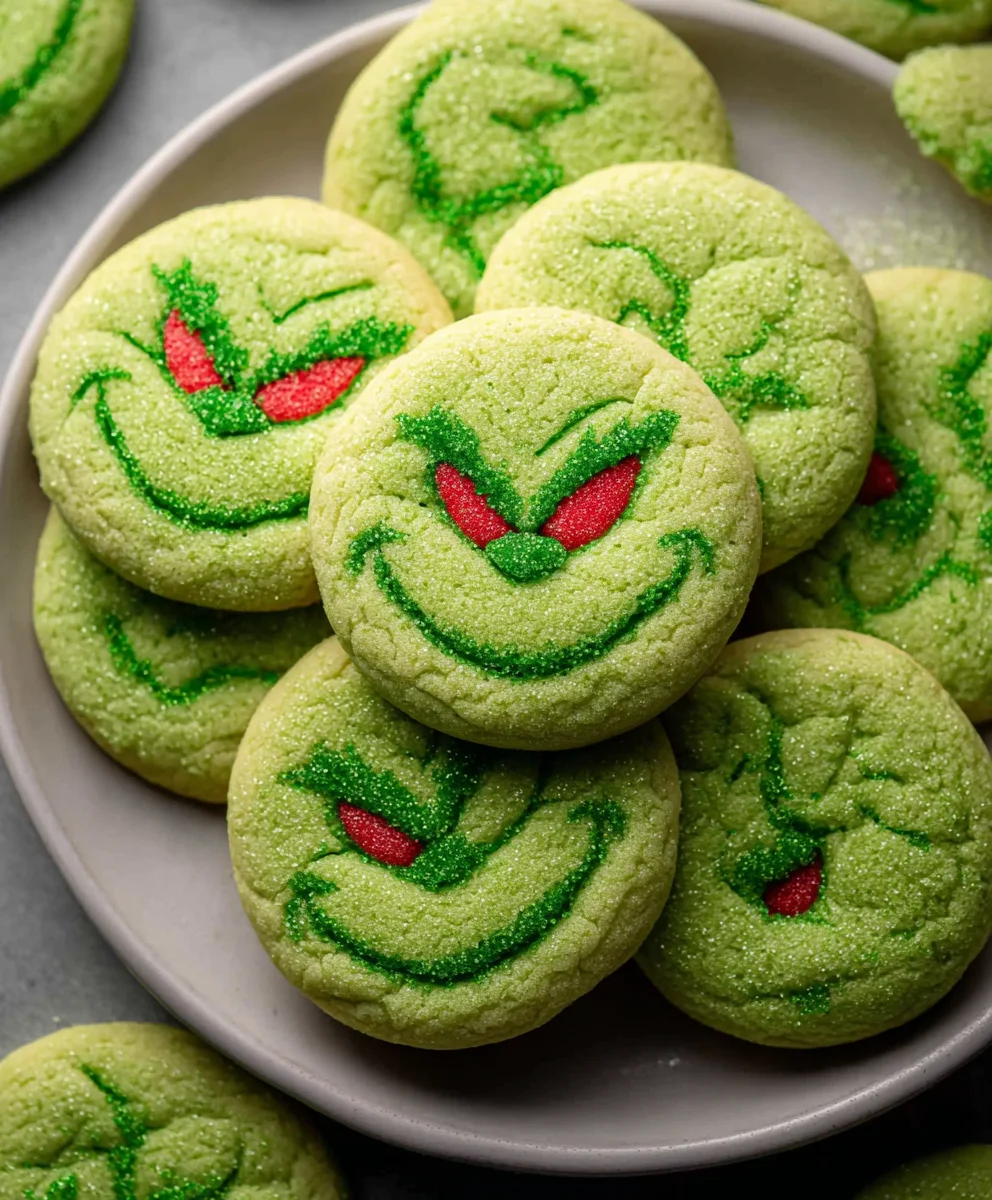 Grinch Sugar Cookies - Festive Holiday Treat