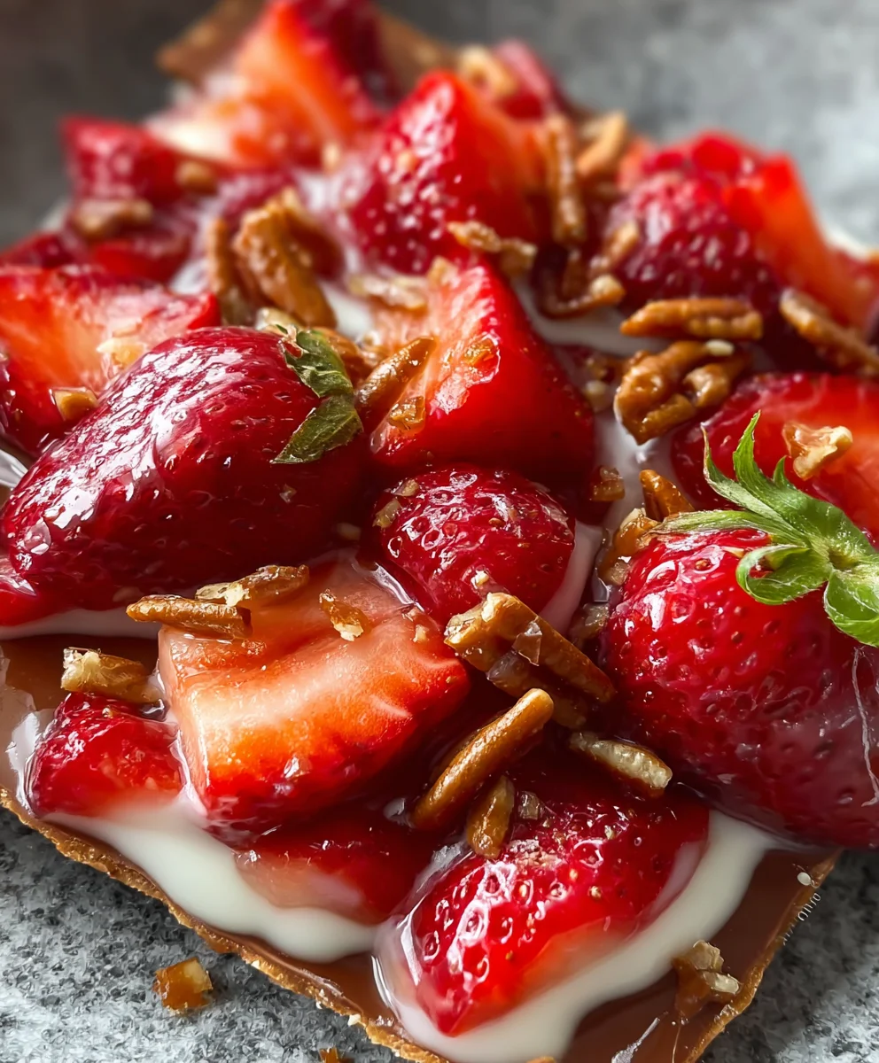 Sweet Strawberry Toffee Treat-Easy Recipe