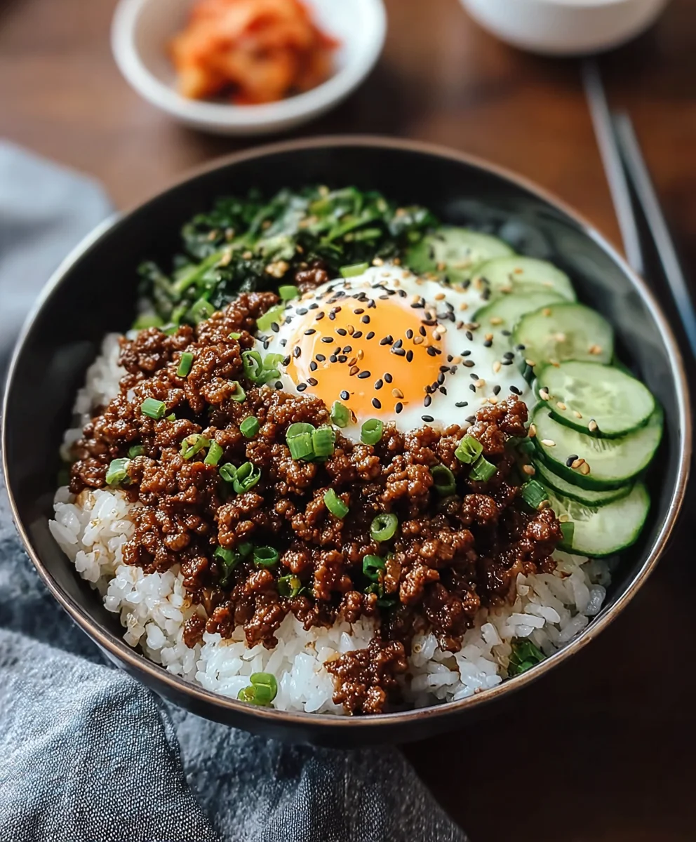 Quick Korean Ground Beef Bowl Recipe- Easy Dinner