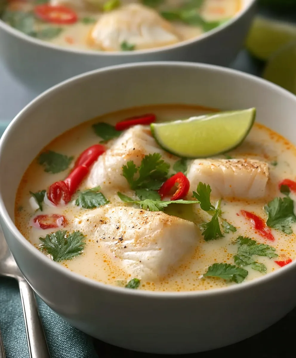 Coconut Lime Fish Soup - A Flavorful Delight