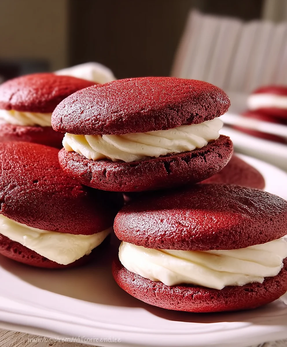 Red Velvet Whoopie Pies- Easy & Delicious Recipe
