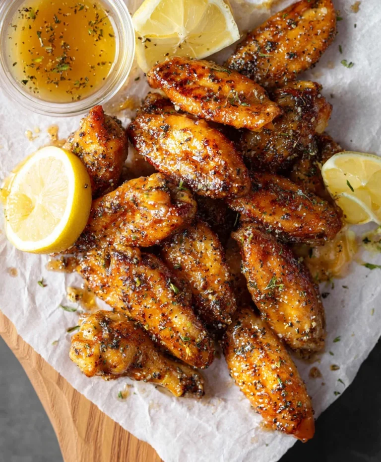 Honey Lemon Pepper Beef Wings Recipe