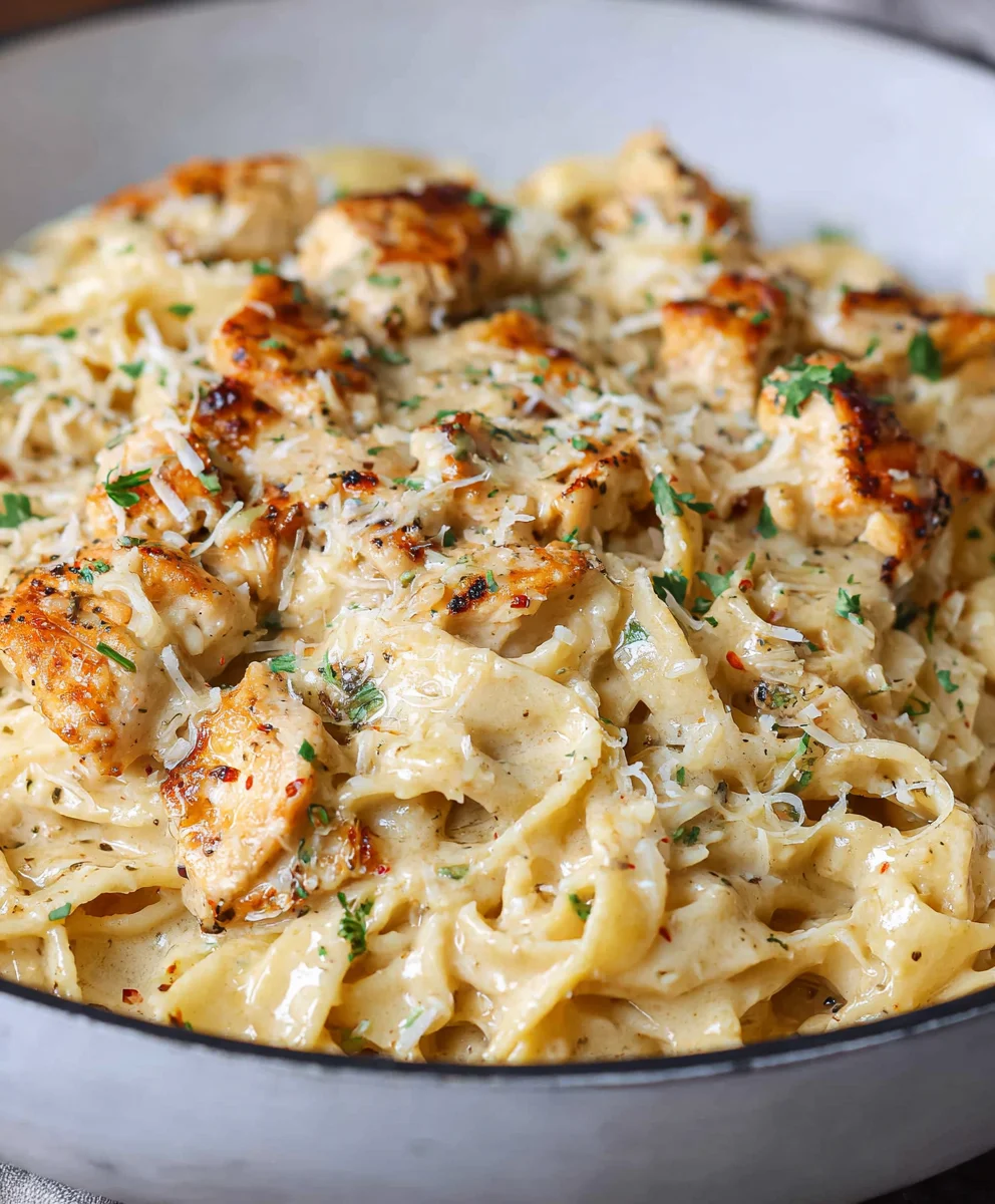 Easy Chicken Garlic Parmesan Pasta Recipe