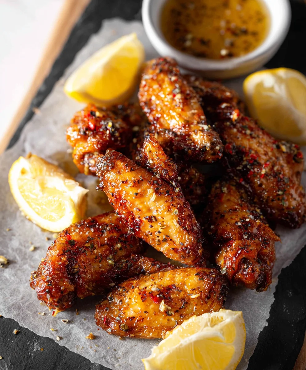 Honey Lemon Pepper Beef Wings Recipe