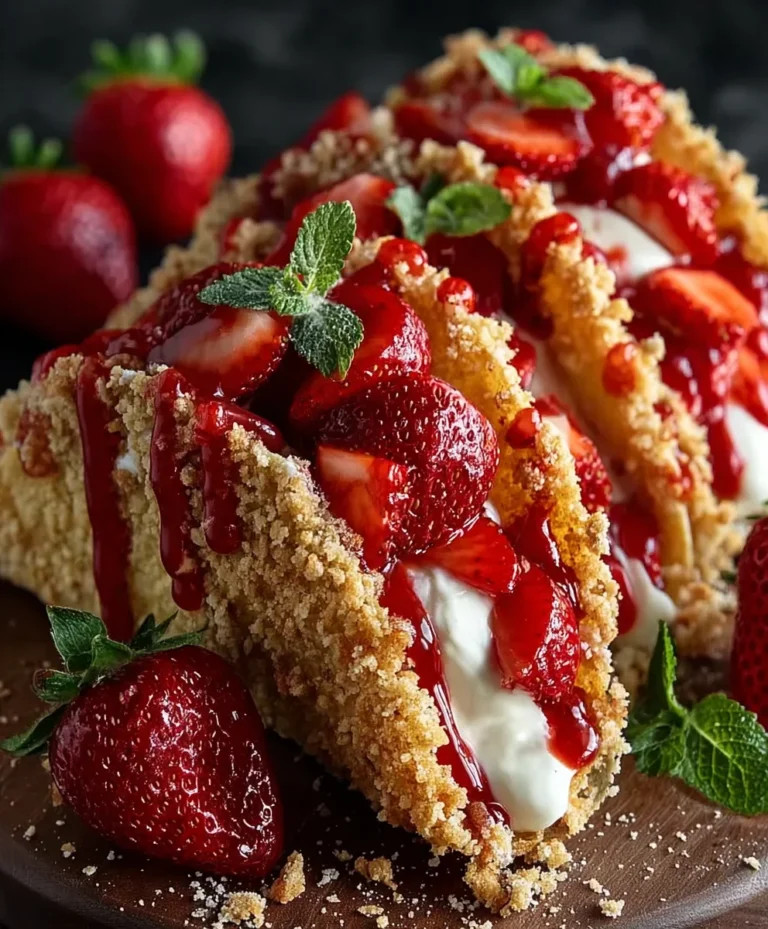 Strawberry Crunch Cheesecake Tacos-Sweet Treat