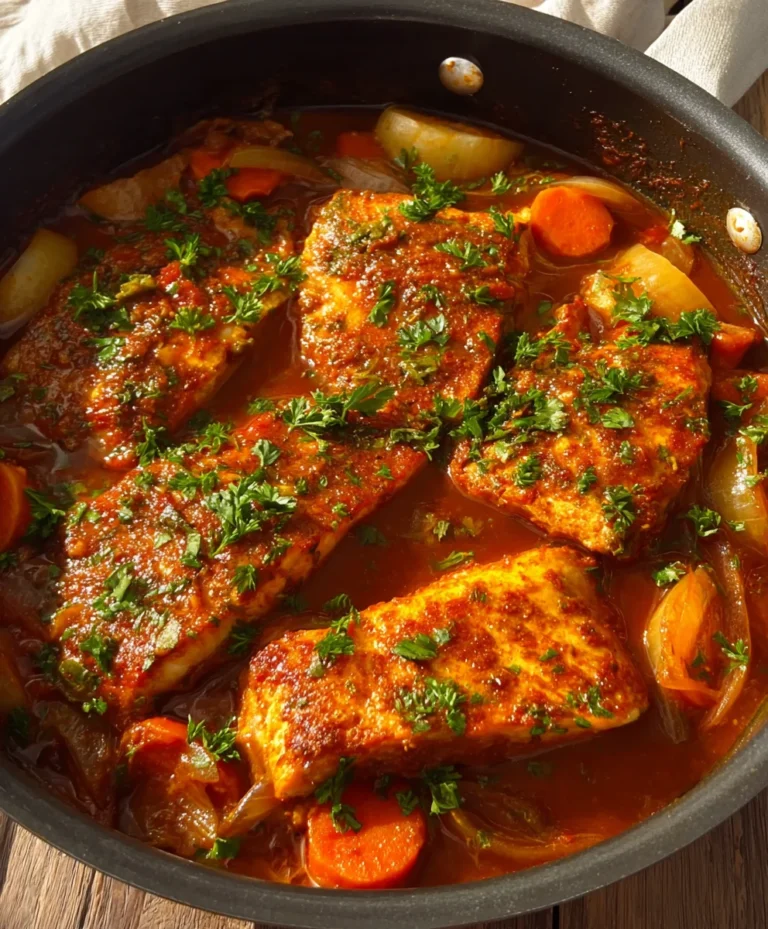 Spicy Moroccan Fish-Rich Sauce Recipe-Flavorful