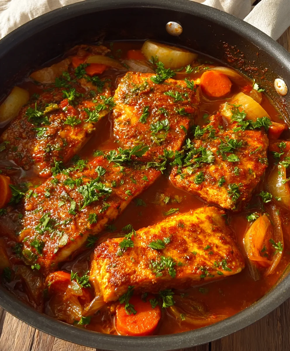 Spicy Moroccan Fish-Rich Sauce Recipe-Flavorful
