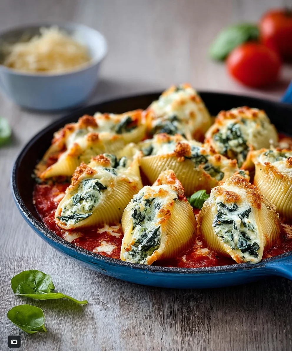 Spinach Ricotta Stuffed Shells Recipe
