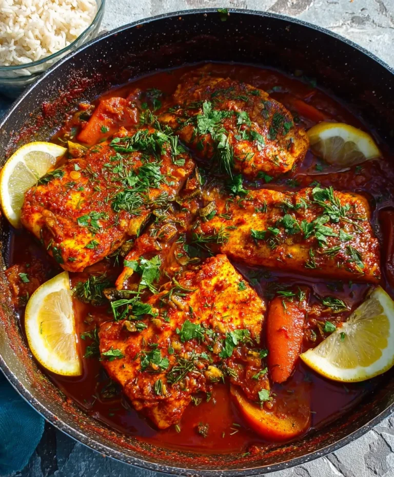 Classic Spicy Moroccan Fish-Rich Sauce Recipe