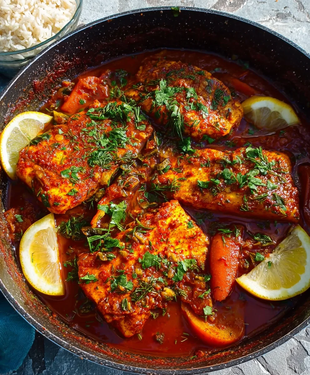 Classic Spicy Moroccan Fish-Rich Sauce Recipe