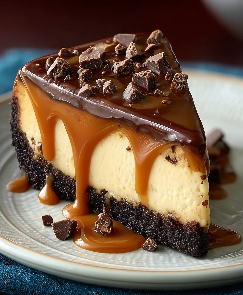 Caramel Chocolate Cheesecake-Decadent & Easy Recipe