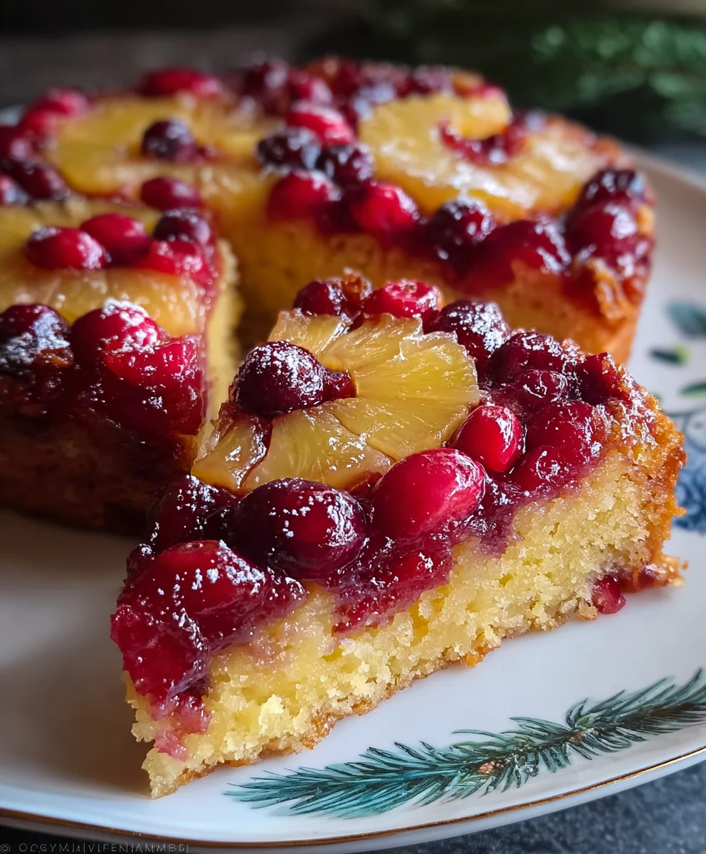 Cranberry Pineapple Upside Down Cake Recipe