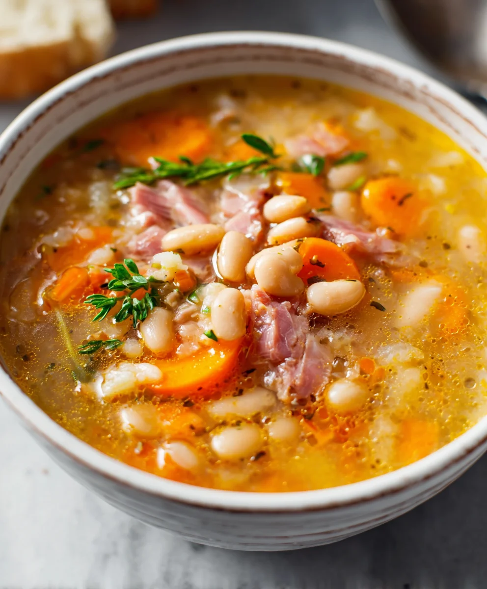 Hearty Beef Beef Ham & Bean Soup Recipe