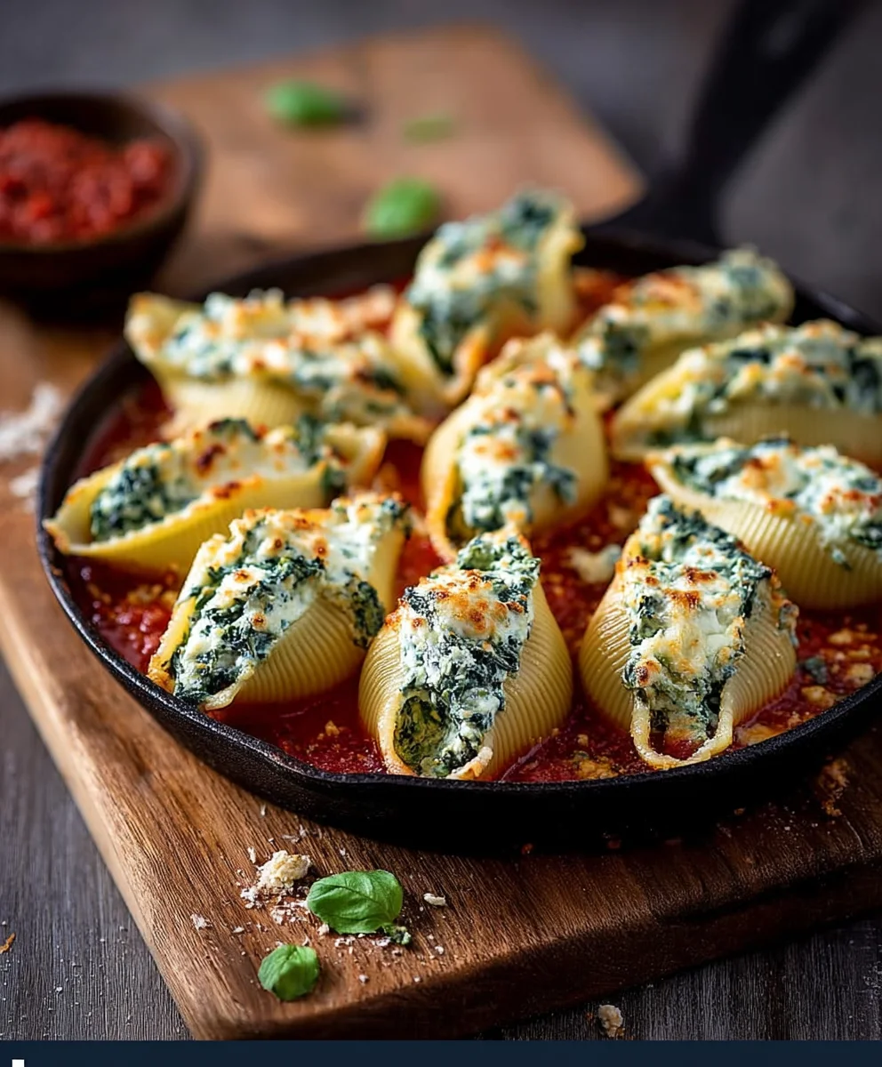 Spinach Ricotta Stuffed Shells Recipe