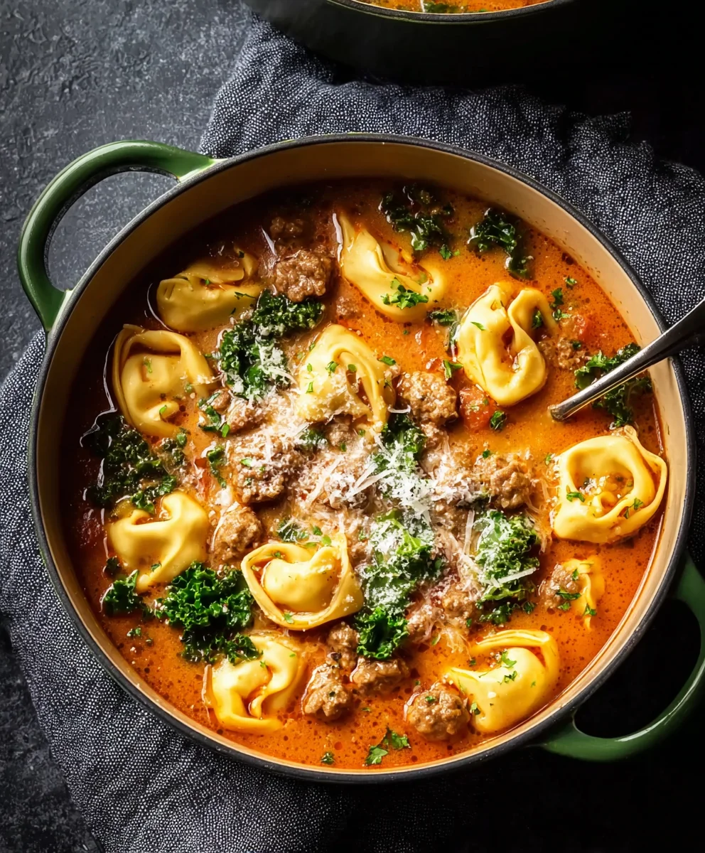 Hearty Beef Tortellini Soup Recipe - Easy Dinner