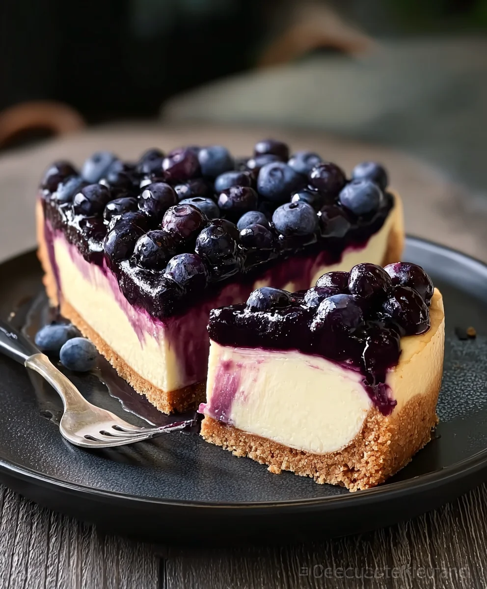 Delicious Blueberry Cheesecake Recipe - Easy & Creamy