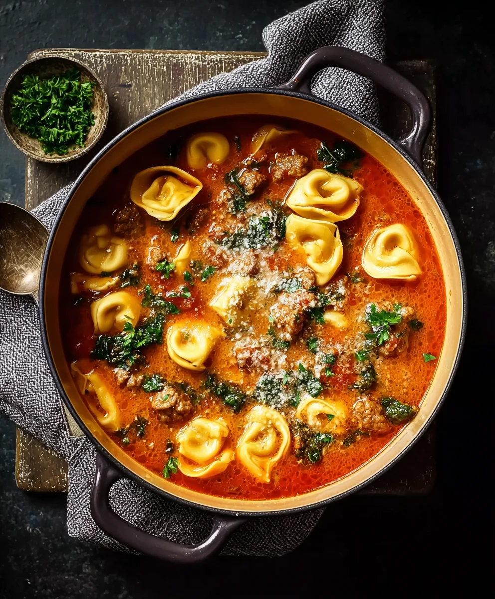 Hearty Beef Tortellini Soup Recipe - Easy Dinner