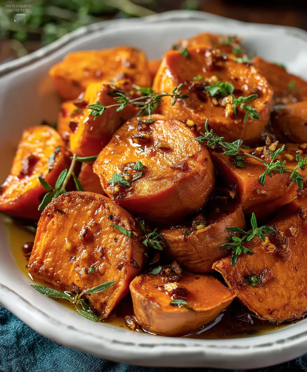 Easy Maple Sweet Potatoes - Simply Delicious