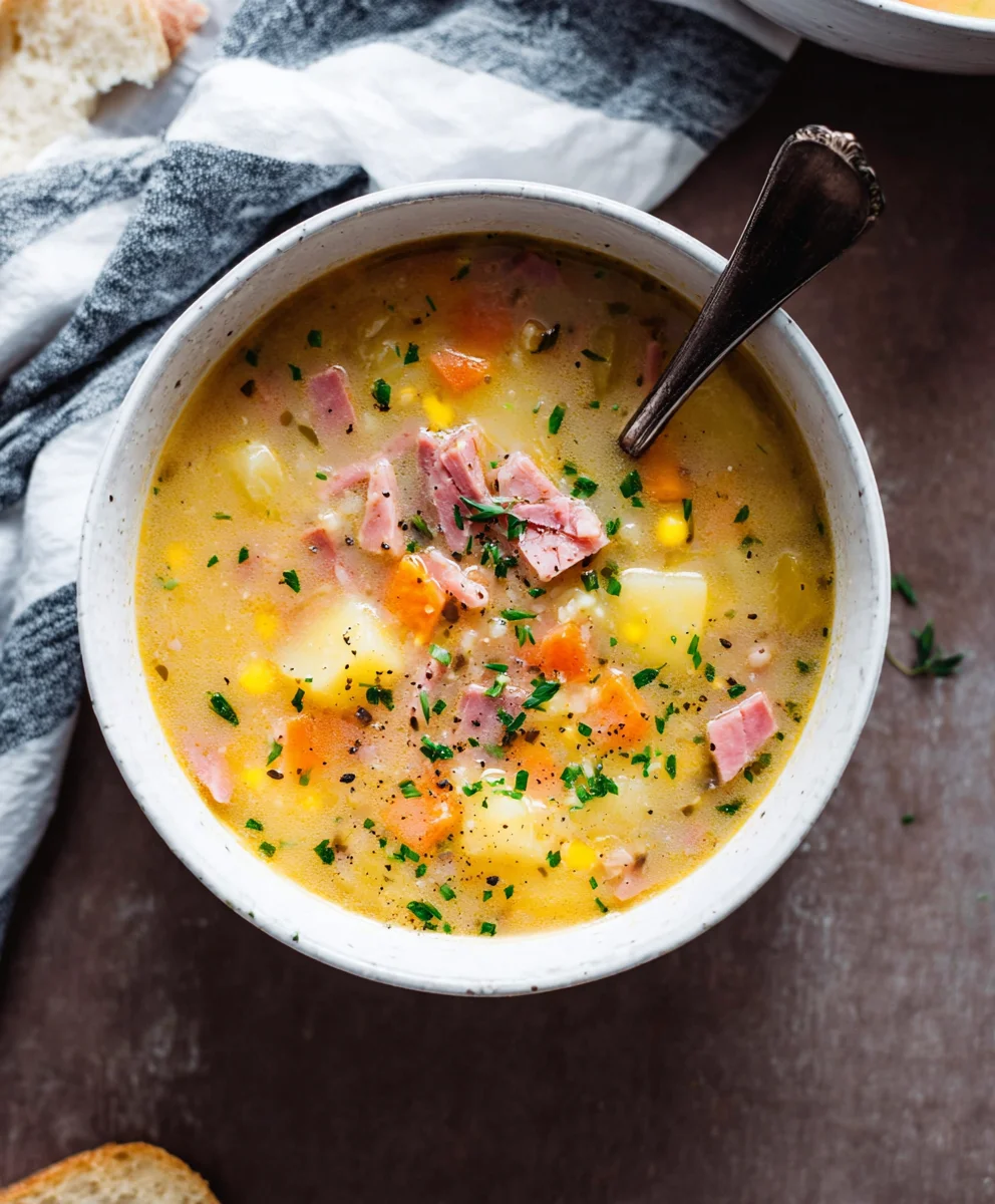 Hearty Beef Beef Ham and Potato Soup Recipe