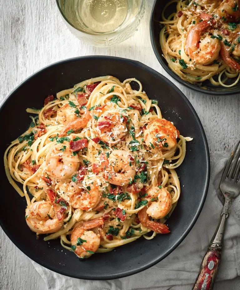 Creamy Tuscan Shrimp Linguine – Easy Weeknight Meal