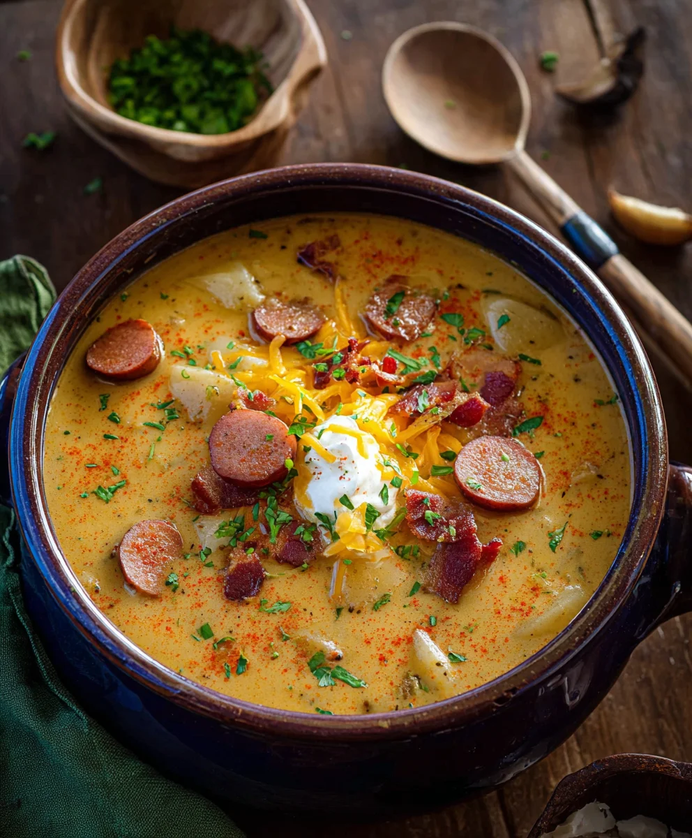 Spicy Cajun Potato Soup-Hearty & Flavorful
