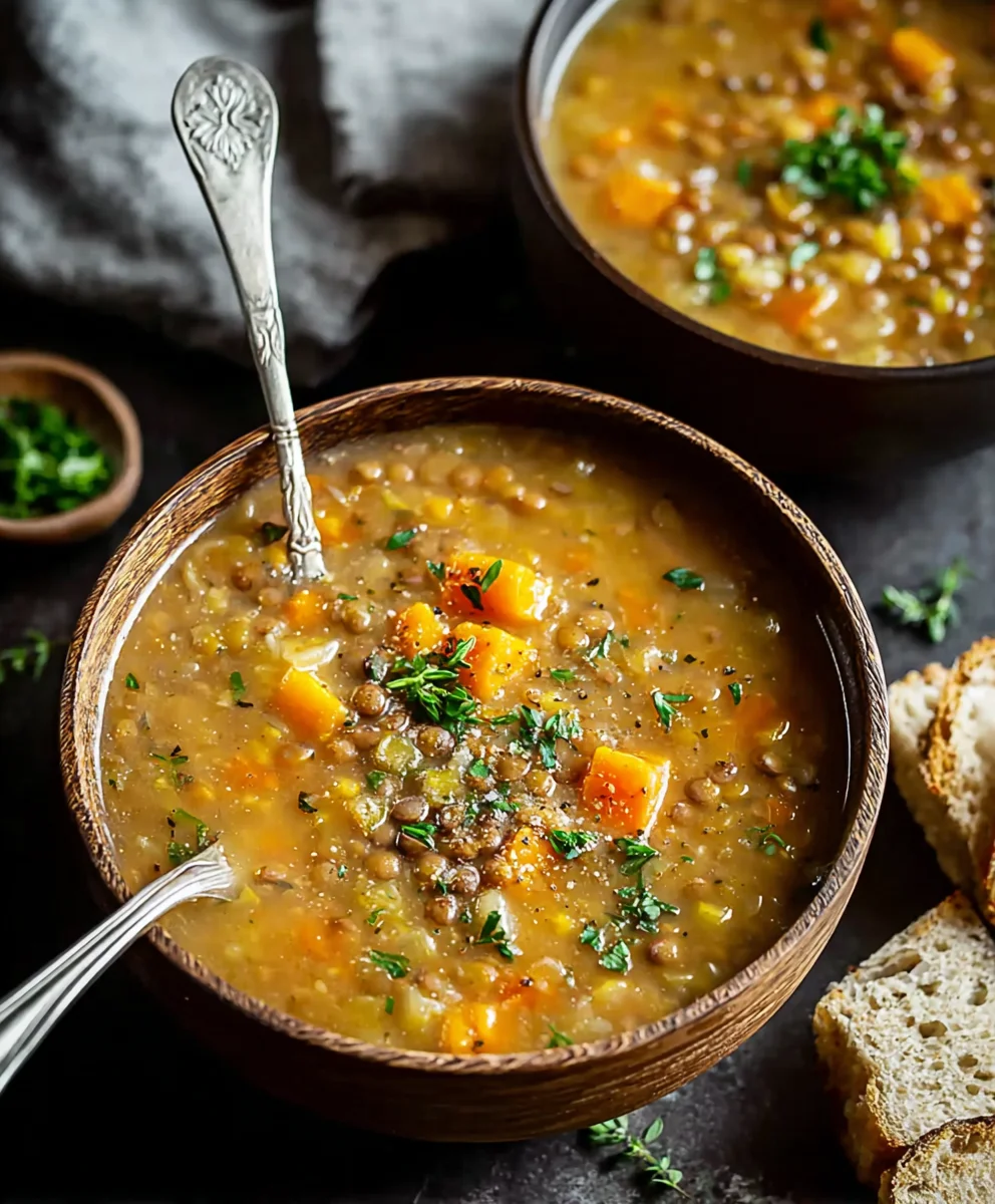Hearty Vegetarian Lentil Soup - Easy Comfort Food