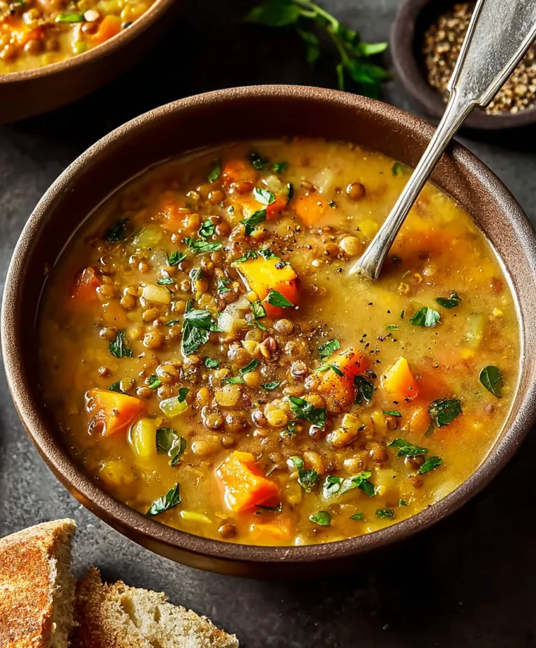 Hearty Vegetarian Lentil Soup Recipe-Easy Comfort Food
