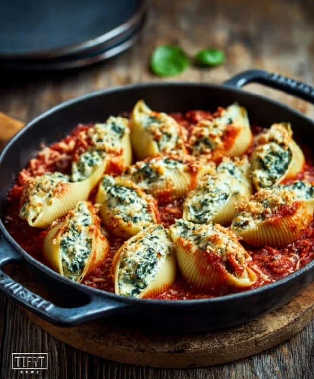Spinach and Ricotta Stuffed Shells Recipe