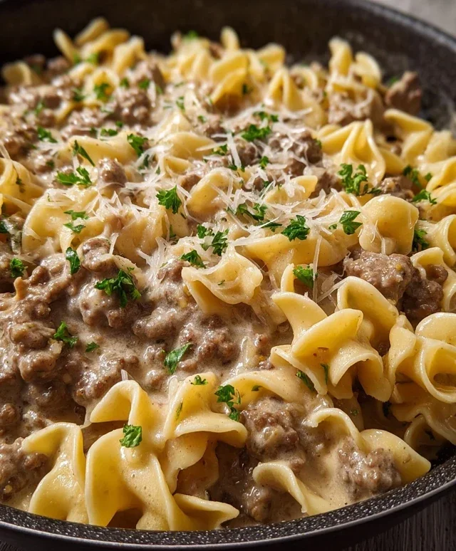 Ground Beef Stroganoff