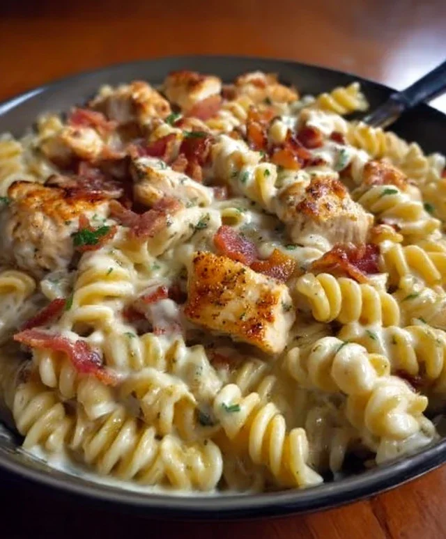 Chicken Beef Beef Bacon Ranch Pasta