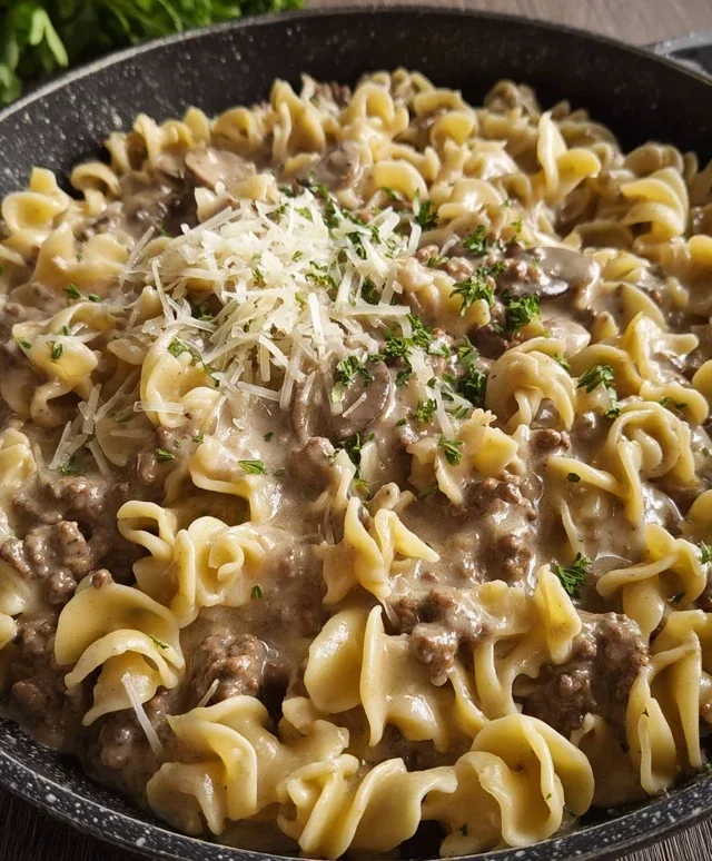 Ground Beef Stroganoff