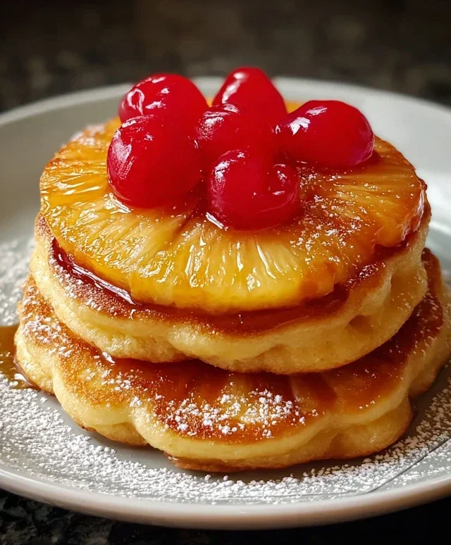 Pineapple Upside-Down Pancakes