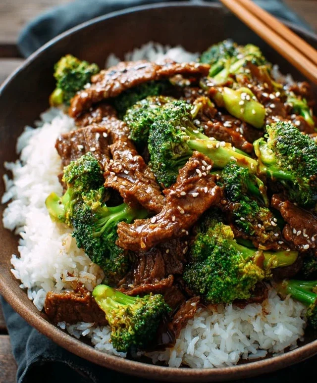 Chinese Beef and Broccoli (牛肉炒西兰花)