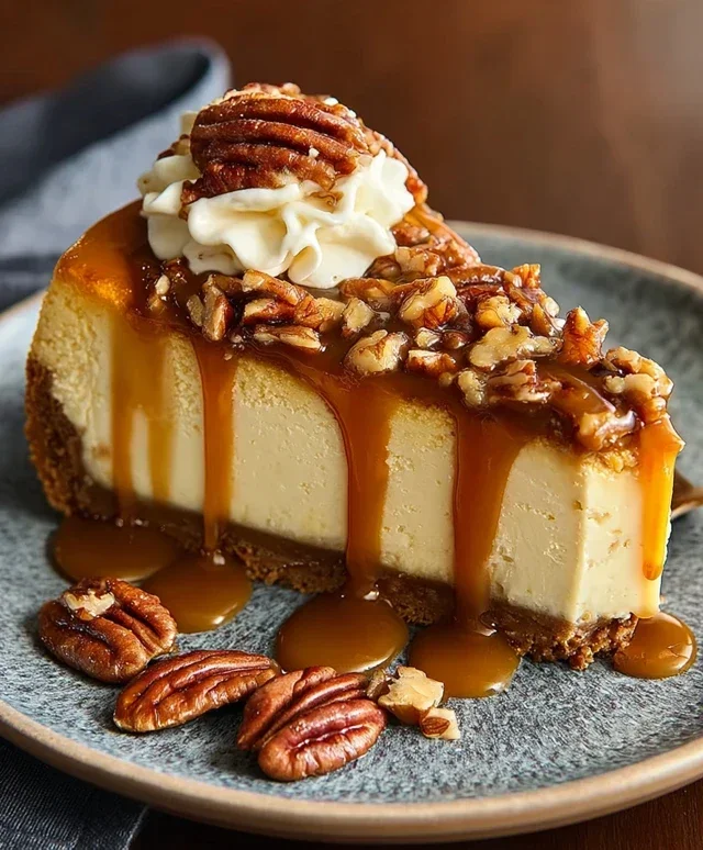 Pecan Caramel Cheesecake