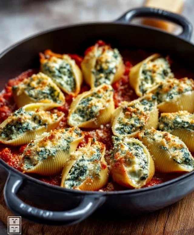 Spinach and Ricotta Stuffed Shells Recipe