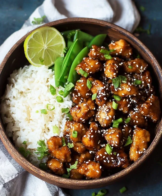 Healthy Sesame Chicken Dish