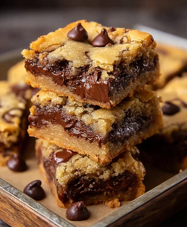 Gooey Chocolate Chip Cookie Bars