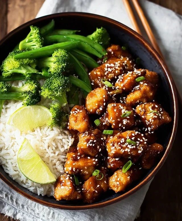 Healthy Sesame Chicken Dish