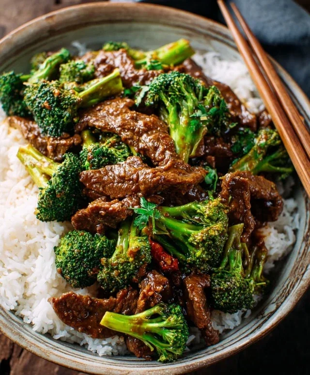 Chinese Beef and Broccoli (牛肉炒西兰花)
