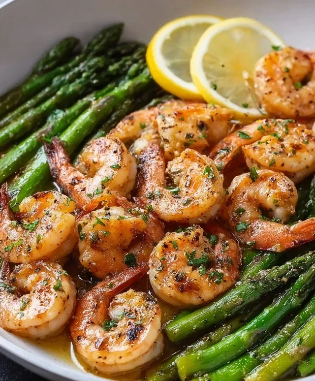 Lemon Garlic Shrimp and Asparagus (20-Minutes)