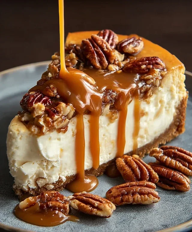 Pecan Caramel Cheesecake