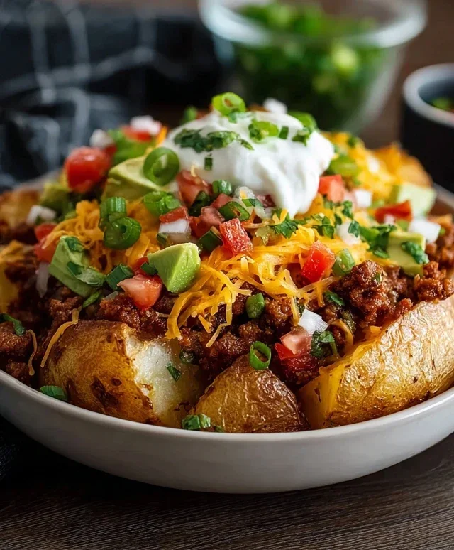 Loaded Potato Taco Bowl