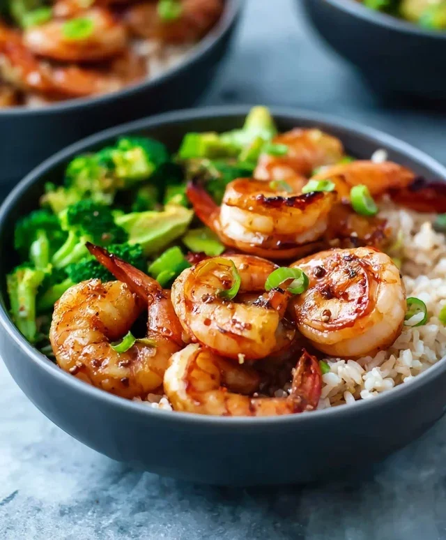 Honey Garlic Shrimp Bowls